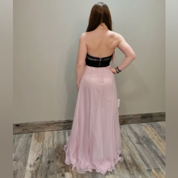 🌟BNWT🌟 🩷pink+black size 6 ball gown🩷 🪩Y2K style PROM DRESS🪩 - Picture 3 of 6